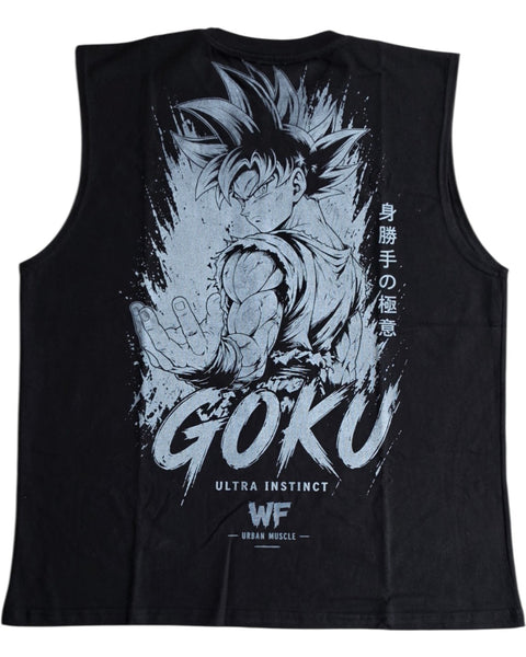 Playera Tank Goku UI 270 grs de Algodon WF Urban